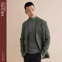 值友专享、保暖服饰：威可多 【羊毛羊绒混纺】男士戗驳领西服商务通勤西装外套
