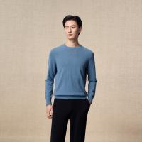 值友专享、保暖服饰：ERDOS 1980 100%山羊绒正肩圆领基础款男羊绒衫