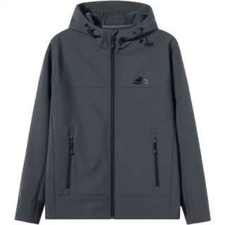 布衣传说 户外三防重磅300g连帽软壳夹克（内里摇粒绒）