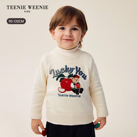 Teenie Weenie Kids小熊童装26年男宝宝可爱风圆领套头毛衣 红色 90 cm