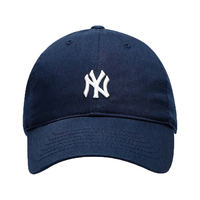 美职棒(MLB)男女帽子秋冬季软顶刺绣棒球帽休闲遮阳鸭舌帽 纽约洋基队/藏青色/77 均码 F