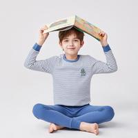 十月妈咪 儿童内衣中大男童秋衣秋裤舒适家居服纯棉睡衣套装