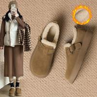 则则 女士时尚加绒厚底棉鞋 勃肯鞋