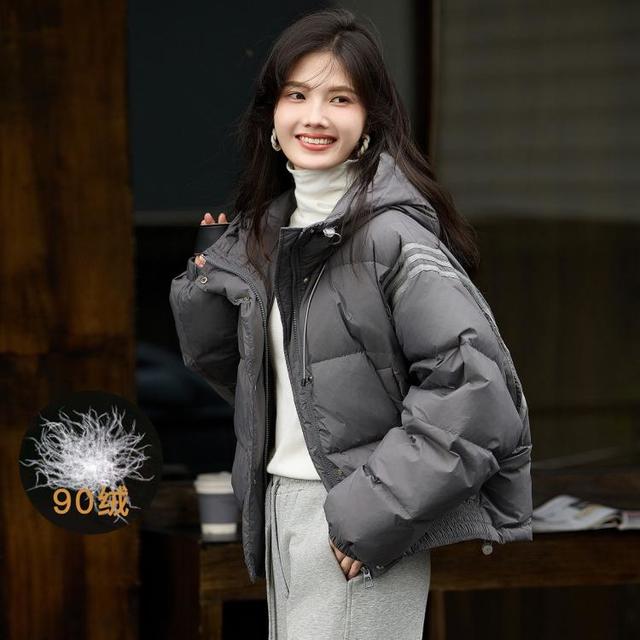 苏醒的乐园 冬时尚气质保暖白鸭绒羽绒服