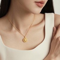 周大福【品牌挚友陈星旭同款】八宝罗盘黄金项链(工费:620计价)F234661 40cm 足金 约10.47g