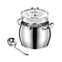 不锈钢收纳罐耐高温带滤网双耳罐带盖油盐罐荤油辣椒油储存罐 升级款猪油罐1个装可耐高温/带盖防尘