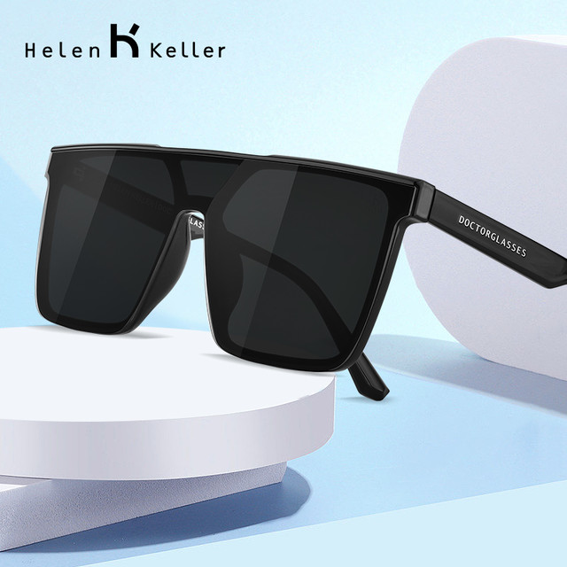 移动端：海伦凯勒 太阳镜 30周年款 方形 防UVB防UVA H8205