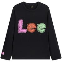 李 Lee 儿童T恤男童长袖T恤纯棉中大童装女童春秋洋气初中生上衣