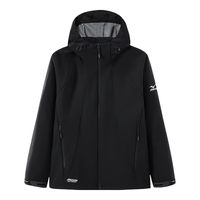 美津浓(MIZUNO)户外春秋锋衣男女防风防水风衣外套RTA2CC3105 黑色 XL
