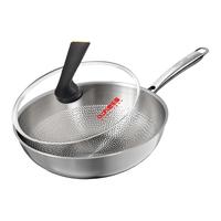  OLOFE/欧乐菲 无涂层不粘 钛炒锅  老关东锤纹晶钢钛净化版钛炒锅 32cm 30.1-32cm