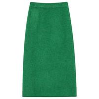 【中国色】兔绒羊毛慵懒风氛围感气质墨绿半裙女秋冬