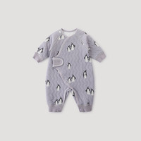 巴厘小猪新生婴儿连体衣秋冬季加厚保暖爬爬服初生儿产房夹丝哈衣宝宝衣服