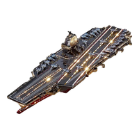 鋼達组装航空母舰福建舰金属拼装模型3d手工立体拼图军事模型圣诞 901型综合补给舰【工具+灯条】