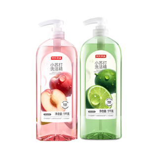 京东京造 小苏打洗洁精 1kg*2瓶 柠檬蜜桃食品级不伤手