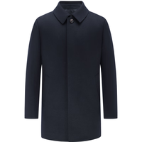 EMZ鄂尔多斯【可脱卸鹅绒内胆】冬季羊毛羊绒商务毛呢加厚大衣外套男 藏青 S 165/88A