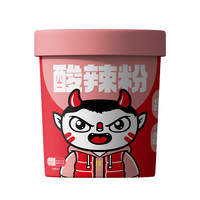 食族人 酸辣粉麻酱米线爆肚风味粉冲泡方便速食 定制酸辣粉110g*1桶