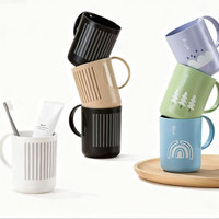 茶花 漱口杯*3个