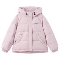 快鱼 连帽女士羽绒服2025年冬季通勤简约时尚外套休闲百搭上衣