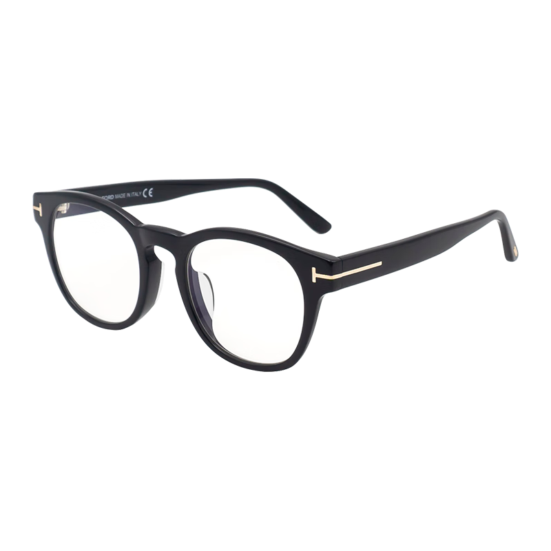 汤姆.福特（TOM FORD）眼镜框男女意大利板材近视镜架TF5543-F-B 001+配镜法国1.60镜片