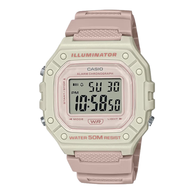 CASIO 电子腕表 W-218HC-4A2 运动健身 学生日常