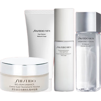 SHISEIDO/资生堂 控油补水 男士护肤品套装+洗面奶+爽肤水+乳液