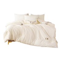 OBXO 全棉花被子 100%新疆棉空调被倍褥垫被 千鸟格1.8*2m约2.8斤