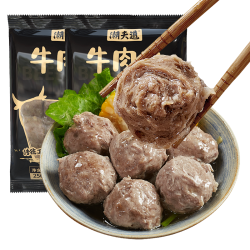 潮夫道 潮汕手打牛肉丸 250g*2 火锅丸子