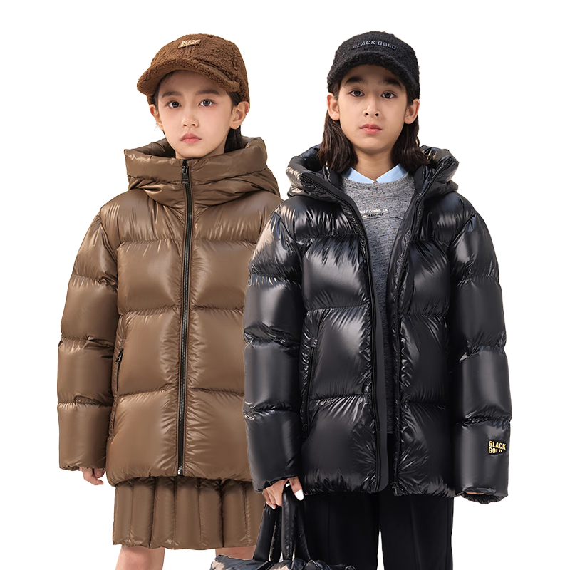  GOLDFARM/高梵 加厚保暖 儿童鹅绒服  160 【飞天鹅绒 充绒量 163g】 巧克力棕 【飞天鹅绒】
