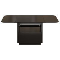 全友家居奶油风可折叠茶几小户型客厅餐桌沙发边移动收纳桌柜 【京仓闪发】米白 | 可折叠+储物 不带万向轮