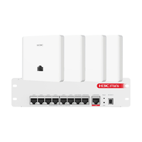 华三(H3C)H9套装升级款 AP面板全屋wifi套装4个千兆双频无线ap+9口PoE路由器酒店民宿家用别墅企业组网3000M