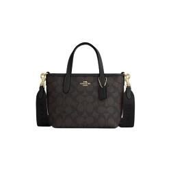 COACH City 15 单肩斜挎托特包 沙黄色配白色CW032IMXDM