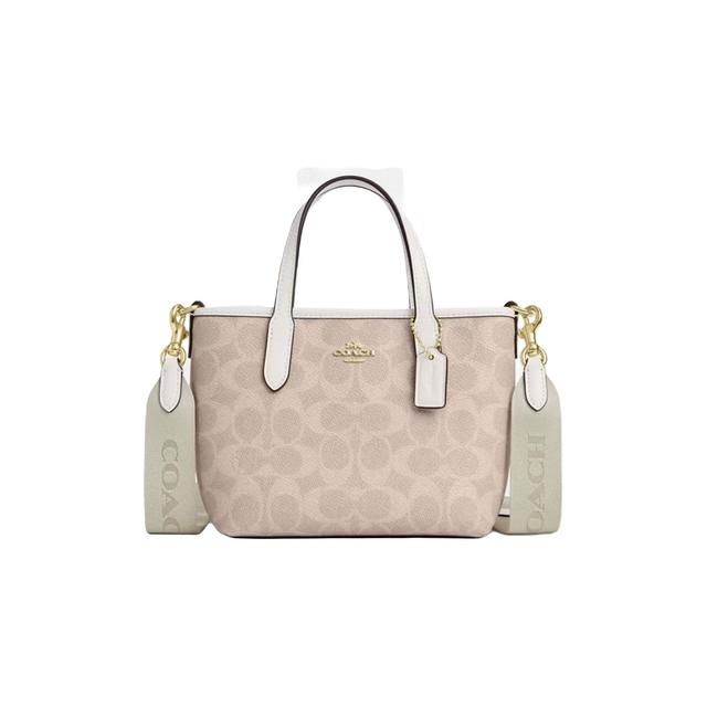 COACH CITY迷你斜挎托特包 沙黄 CW032
