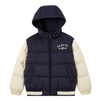 E-LAND KIDS 徽章刺绣 男童连帽羽绒服