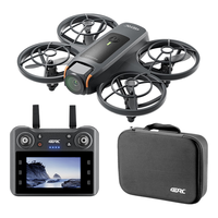 4DRC无人机6K高清双摄入门拍摄航拍智能避障增稳长续航遥控飞机 4.5寸大屏遥控全包机身 双电 720p 带摄像头 ABS 四轴/多轴飞行器 91-120米 14岁+