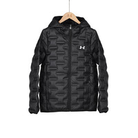 安德玛 新款连帽修身轻薄羽绒服防风秋冬短款90鸭绒运动休闲保暖外套