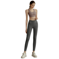 瑜伽裤女秋冬款跑步外穿高腰提臀无缝裸感运动服套装高级感健身裤