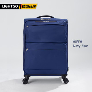 LIGHTGO超轻牛津布防水行李箱男20寸登机箱拉杆箱大容量旅行箱女 28寸【托运箱 约重2.56kg+扩展层+侧手提】