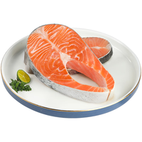 Three Dolphins/三只海豚国产轮切三文鱼扒 净重1.5斤 大号6-8片 中段虹鳟鱼三文鱼排 袋装 国产 新疆 淡水 轮切三文鱼扒 1.5斤 （）