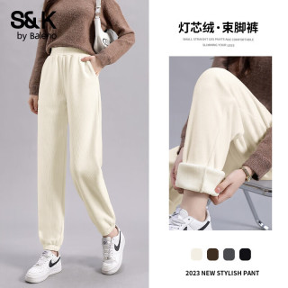 Baleno S&K系列 加绒保暖 灯芯绒收脚 休闲裤子