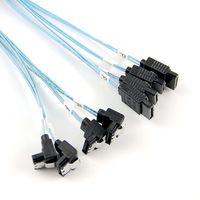 高速SATA3数据线一直一弯多头Sata3硬盘串口线固态机械通用型