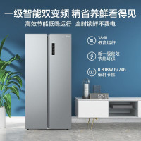 Midea 470升对开门冰箱一级能效节能变频风冷无霜冰箱BCD-470WKPZM(E)