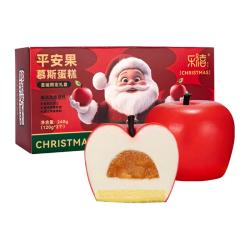 乐禧 平安果慕斯蛋糕 120g*2个/盒 苹果红富士造型