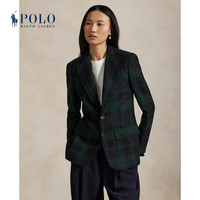 Polo Ralph Lauren 拉夫劳伦 女装 25冬单排扣格纹羊毛西装外套RL27426 300-多色 M (8)