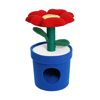 zeze新年有钱花猫窝保暖猫咪屋全封闭猫屋抓柱一体柔软透气宠物窝 棉绒 国产 全阶段