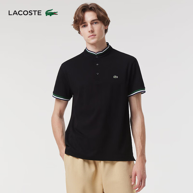 LACOSTE 法国拉科斯特 LACOSTE男士24春季POLO|PH3773 031/黑色 5