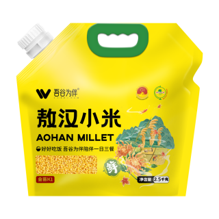 吾谷为伴 敖汉小米2.5kg 新米 内蒙古赤峰小米粥 杂粮粥黄小米 金苗k1