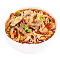 哞哩牧场内蒙古特产羊杂汤熟食真空包装加热开袋即食新鲜全熟羊杂无肝 原味2袋+香辣2袋【1040g】