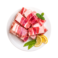 龙大 肉食 猪五花肉块2kg 冷冻带皮五花肉猪五花烤肉酱卤原料 出口日本级