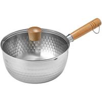 炊大皇 不锈钢日式雪平锅18cm