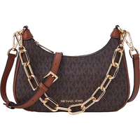 移动端、京东百亿补贴：MICHAEL KORS 迈克高仕 MK Cora 女士中号链条单肩包 深棕色/橡果棕 200 中号